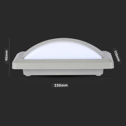 LED Ulkoseinävalaisin LED/12W/230V 4000K IP65