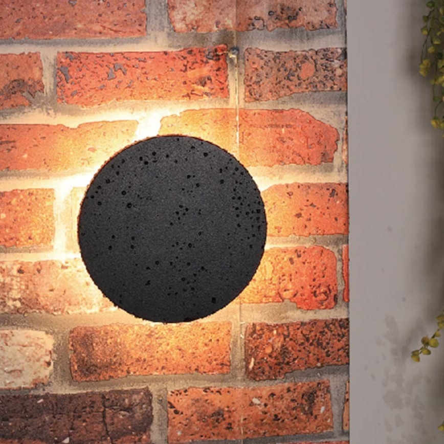 LED-ulkoseinävalaisin LED/12W/230V 4000K IP65 musta