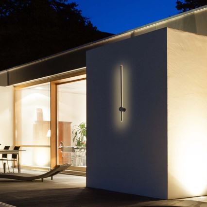 LED-ulkoseinävalaisin LED/12W/230V 4000K IP65 musta