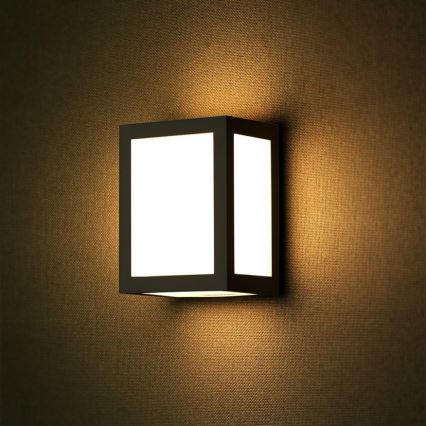 LED ulkoseinävalaisin LED/12W/230V 6400K IP65 musta