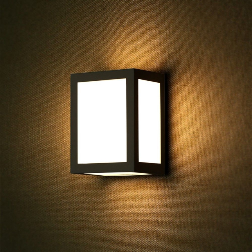 LED ulkoseinävalaisin LED/12W/230V 6400K IP65 musta