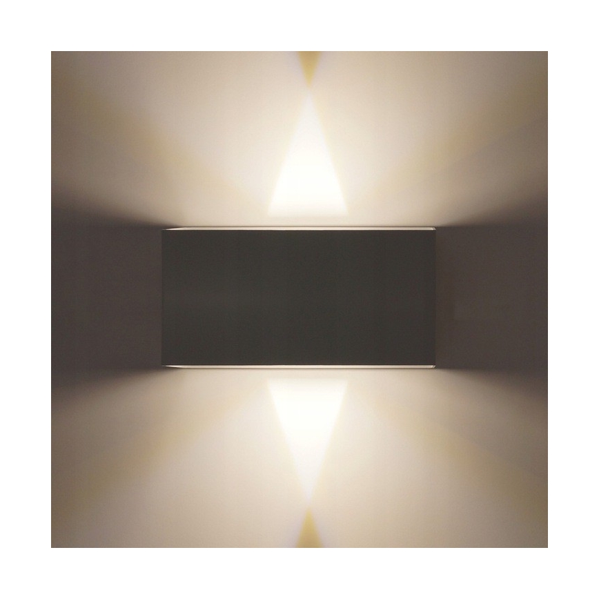 LED Ulkoseinävalaisin LED/12W/230V IP54 musta