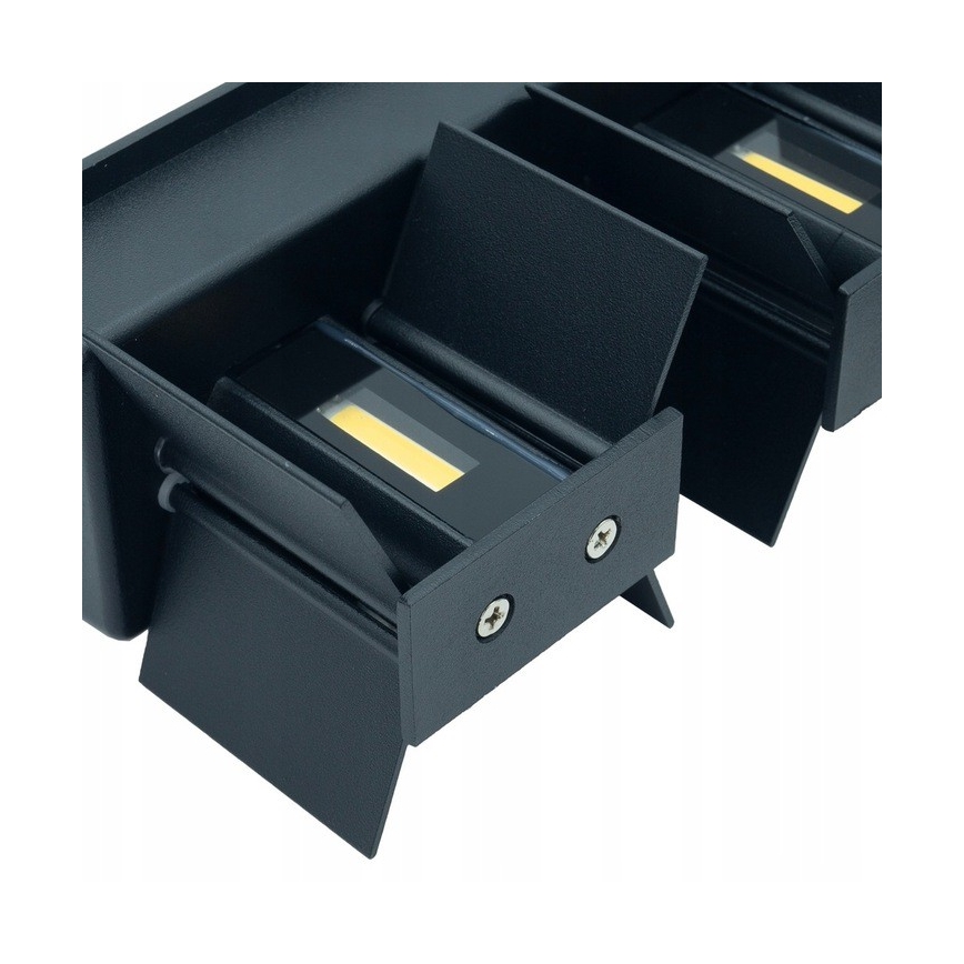 LED Ulkoseinävalaisin LED/12W/230V IP54 musta