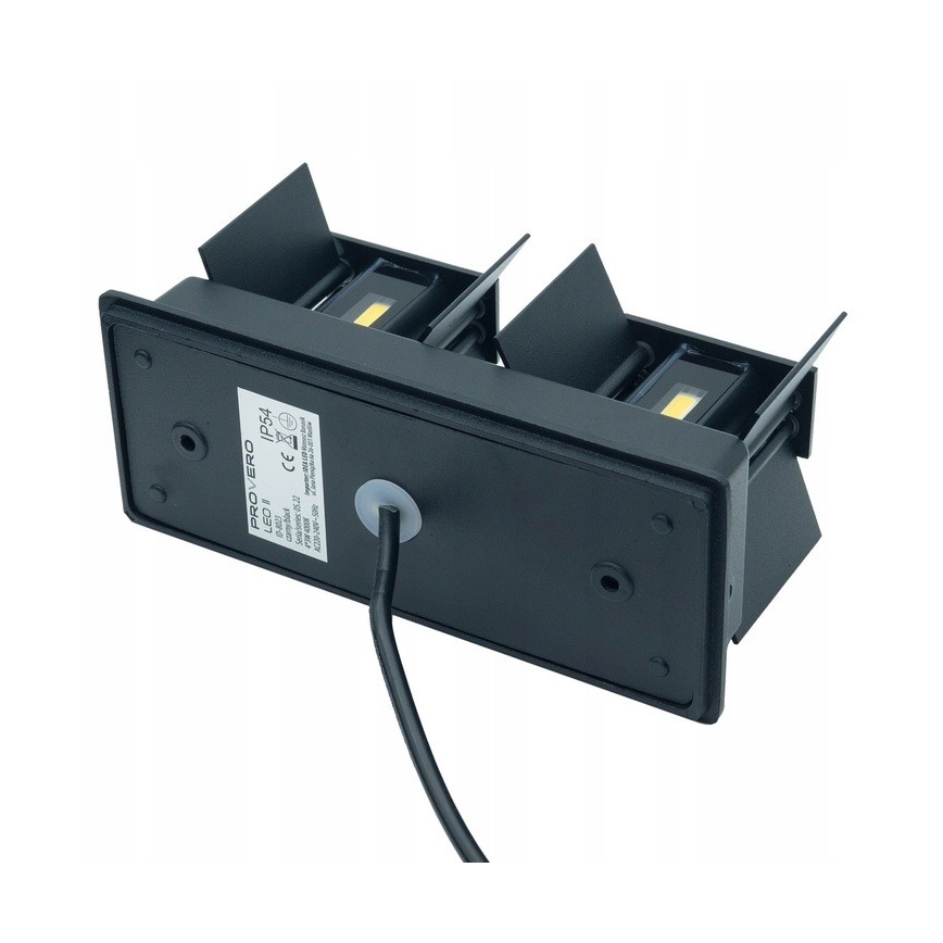 LED Ulkoseinävalaisin LED/12W/230V IP54 musta