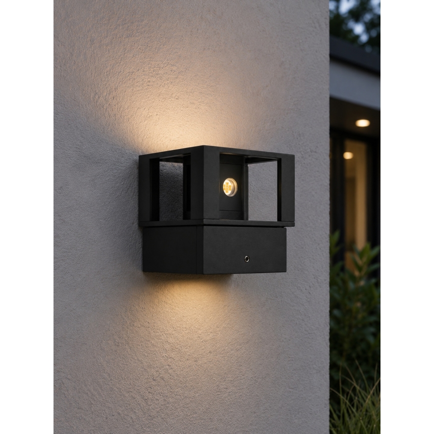 LED ulkoseinävalaisin LED/12W/230V IP54 musta