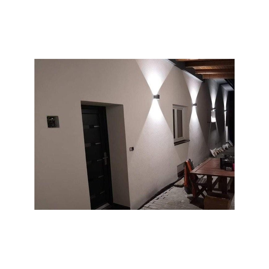 LED Ulkoseinävalaisin LED/12W/230V IP54 valkoinen