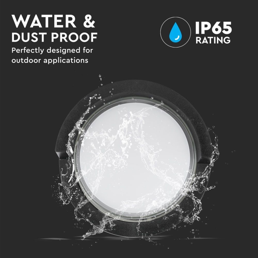 LED Ulkoseinävalaisin LED/12W/230V IP65