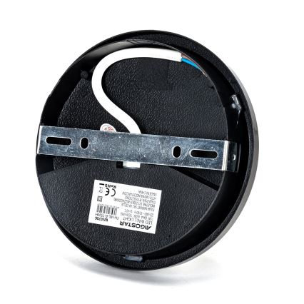 LED-ulkoseinävalaisin LED/15W/230V 6500K halkaisija 15,5 cm musta IP65