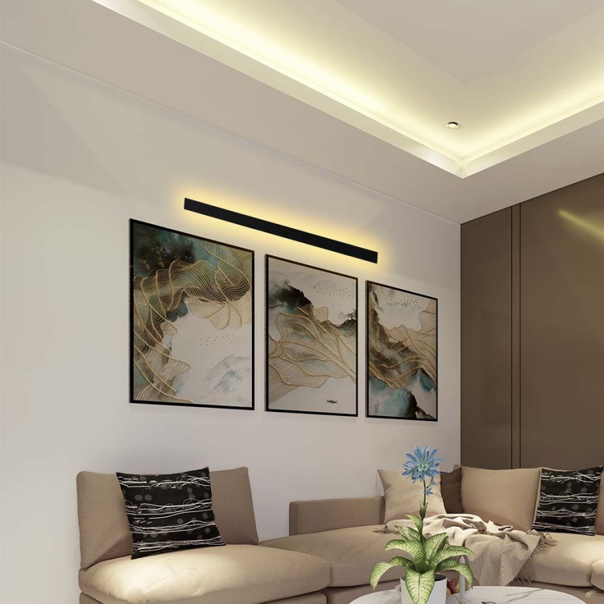LED-ulkoseinävalaisin LED/16W/230V 4000K IP65 101 cm antrasiitti