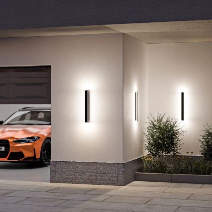 LED-ulkoseinävalaisin LED/18W/230V 60 cm IP65 musta