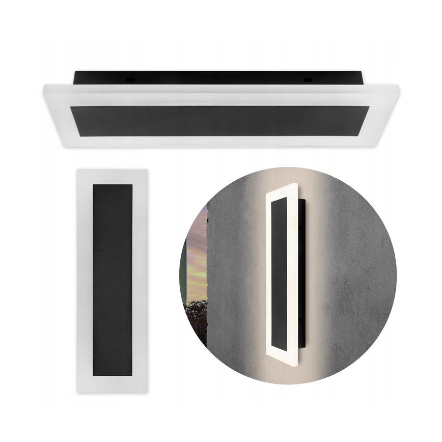 LED Ulkoseinävalaisin LED/19W/230V IP54 musta