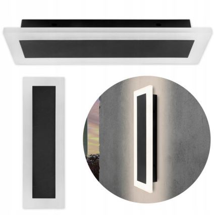 LED Ulkoseinävalaisin LED/19W/230V IP54 musta