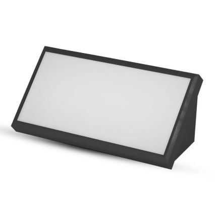 LED-ulkoseinävalaisin LED/20W/230V 3000K IP65 musta