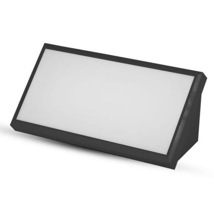 LED-ulkoseinävalaisin LED/20W/230V 4000K IP65 musta