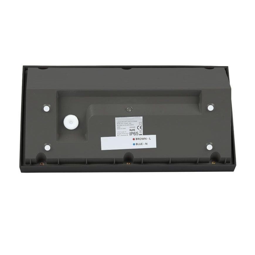 LED-ulkoseinävalaisin LED/20W/230V 4000K IP65 musta