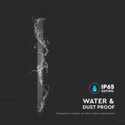 LED-ulkoseinävalaisin LED/23W/230V 4000K IP65 musta