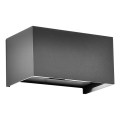 LED-ulkoseinävalaisin LED/24W/230V 3000K IP65 antrasiitti