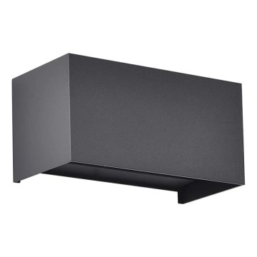 LED-ulkoseinävalaisin LED/24W/230V 3000K IP65 musta