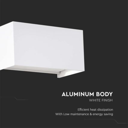 LED ulkoseinävalaisin LED/24W/230V 4000K IP65 valkoinen