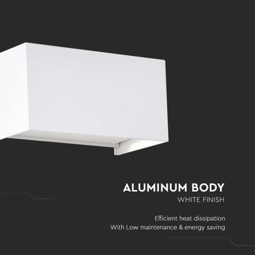 LED ulkoseinävalaisin LED/24W/230V 4000K IP65 valkoinen