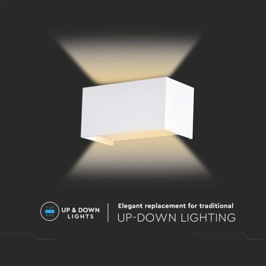 LED ulkoseinävalaisin LED/24W/230V 4000K IP65 valkoinen