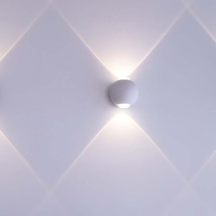 LED-ulkoseinävalaisin LED/2W/230V 3000K IP54 valkoinen