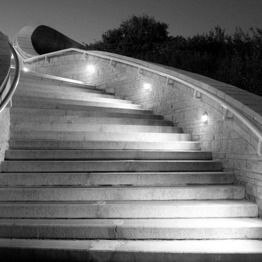 LED-ulkoseinävalaisin LED/3W/230V 4000K IP65 musta