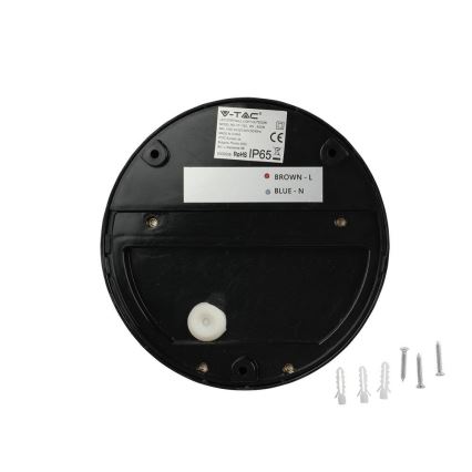 LED-ulkoseinävalaisin LED/3W/230V 4000K IP65 musta