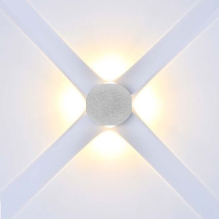 LED-ulkoseinävalaisin LED/4W/230V 3000K IP54 valkoinen