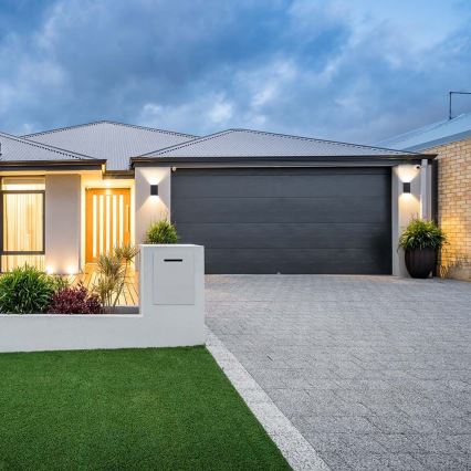 LED-ulkoseinävalaisin LED/4W/230V 3000K IP65 musta