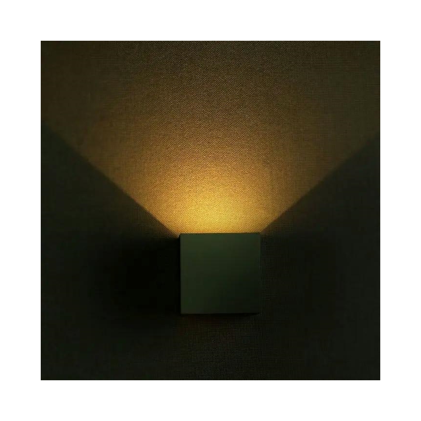 LED ulkoseinävalaisin LED/5W/230V 3000K IP65 harmaa