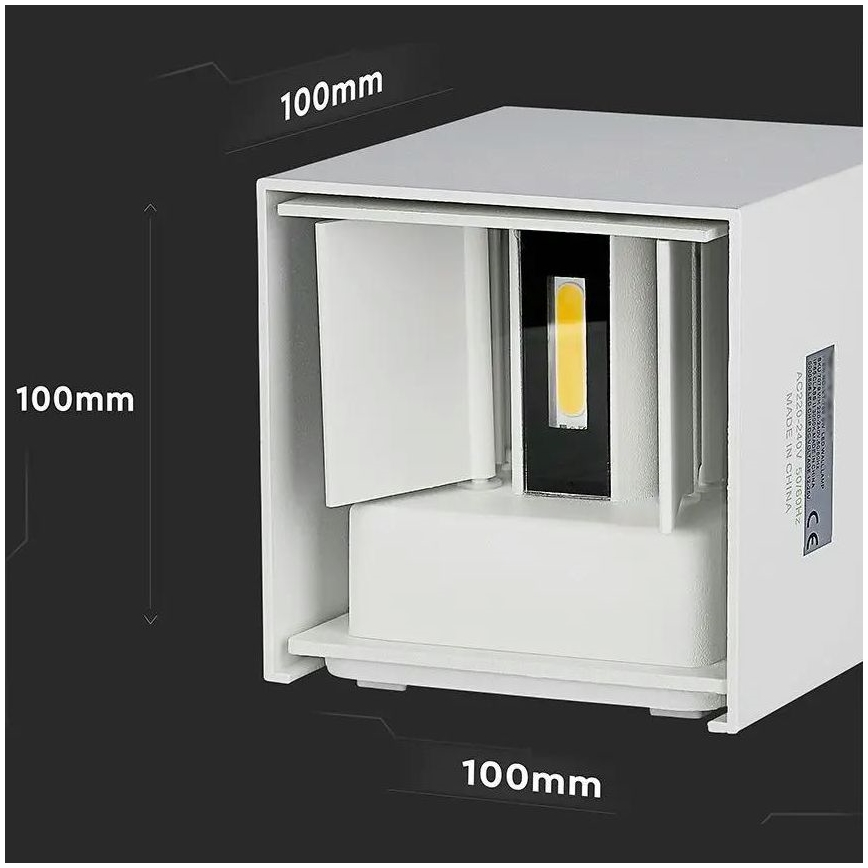 LED ulkoseinävalaisin LED/5W/230V 3000K IP65 valkoinen