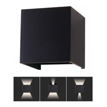 LED ulkoseinävalaisin LED/5W/230V 4000K IP65 musta