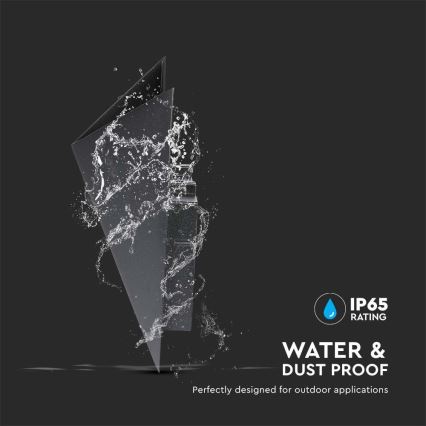 LED-ulkoseinävalaisin LED/5W/230V 4000K IP65 musta