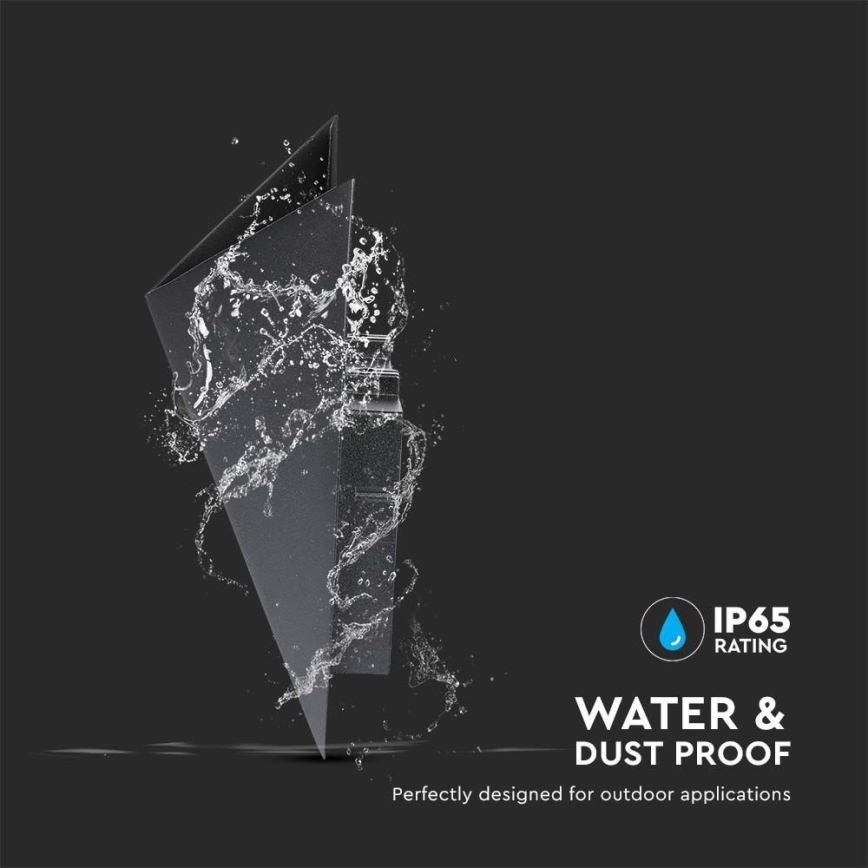 LED-ulkoseinävalaisin LED/5W/230V 4000K IP65 musta