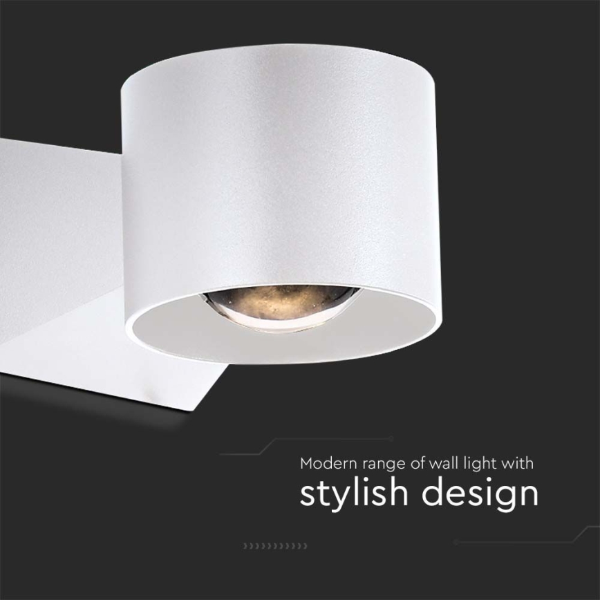 LED-ulkoseinävalaisin LED/5W/230V 4000K IP65 valkoinen