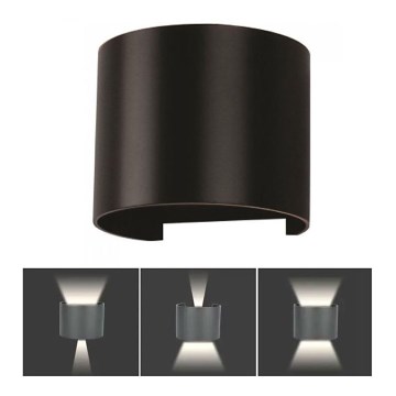 LED ulkoseinävalaisin LED/6W/230V 3000K IP65 musta