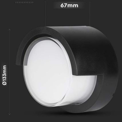 LED Ulkoseinävalaisin LED/7W/230V IP65