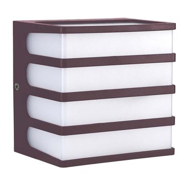 LED-ulkoseinävalaisin LED/8W/230V IP65 3000K ruskea