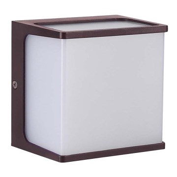 LED-ulkoseinävalaisin LED/8W/230V IP65 4000K ruskea