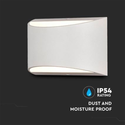 LED-ulkoseinävalaisin LED/9W/230V 4000K IP54 valkoinen