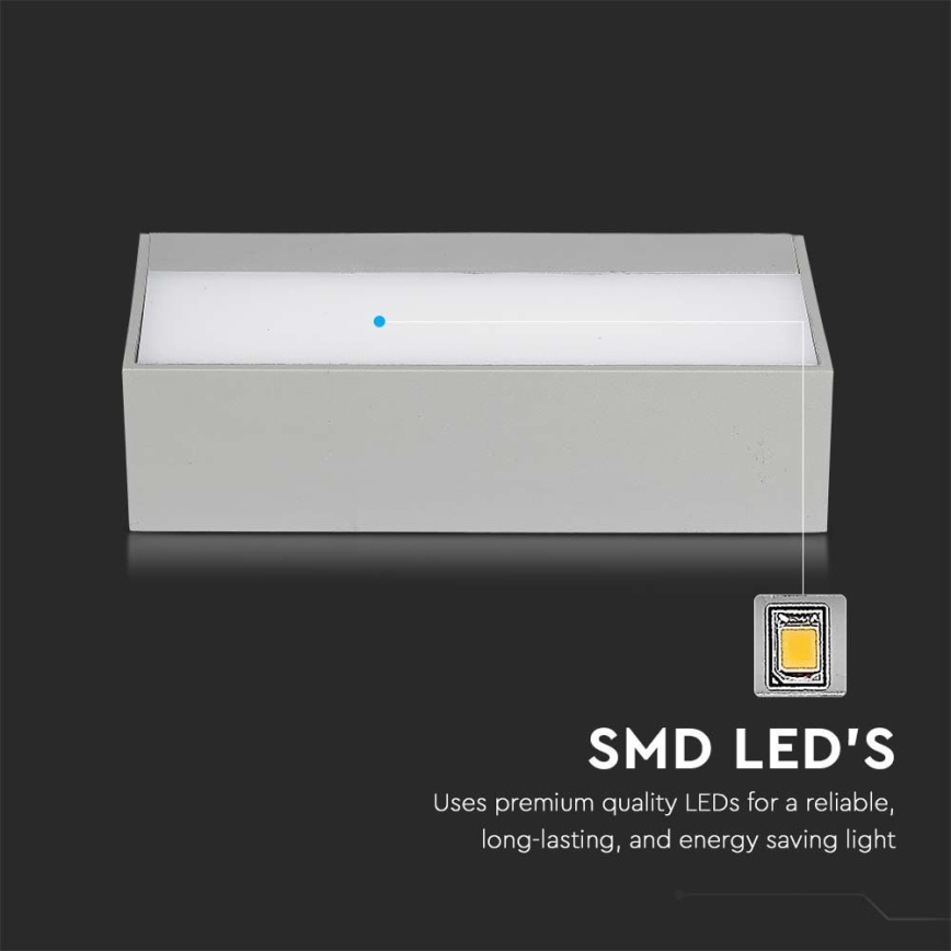 LED Ulkoseinävalaisin LED/9W/230V 4000K IP65