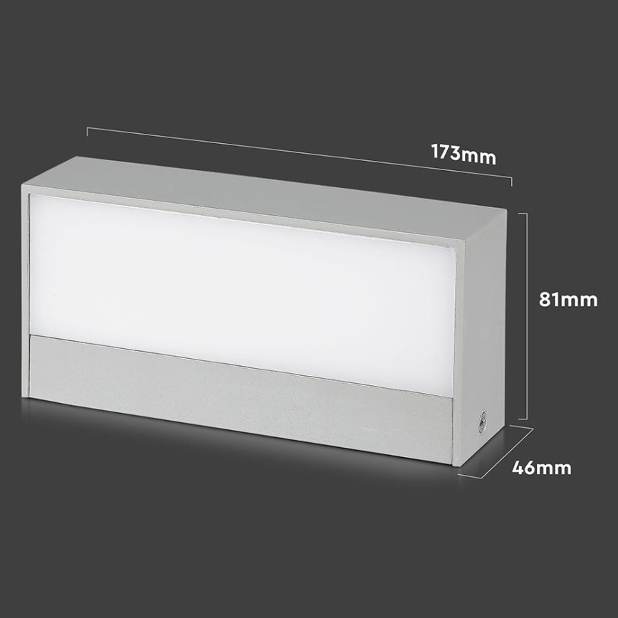 LED Ulkoseinävalaisin LED/9W/230V 4000K IP65