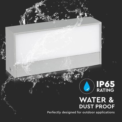LED Ulkoseinävalaisin LED/9W/230V 6500K IP65