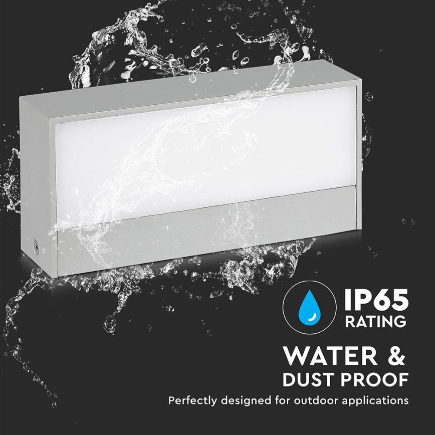 LED Ulkoseinävalaisin LED/9W/230V 6500K IP65