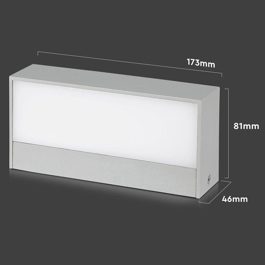 LED Ulkoseinävalaisin LED/9W/230V 6500K IP65