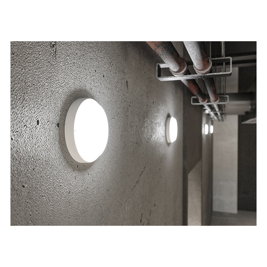 LED-ulkoseinävalaisin LED/9W/230V IP54 valkoinen