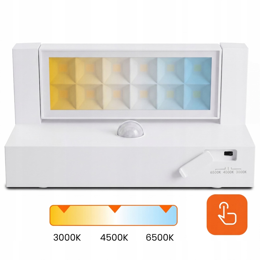 LED ulkoseinävalaisin liiketunnistimella ja hämäräkytkimellä LED/25W/230V 3000/4000/6500K IP54 valkoinen
