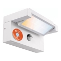 LED ulkoseinävalaisin liiketunnistimella ja hämäräkytkimellä LED/25W/230V 3000/4000/6500K IP54 valkoinen