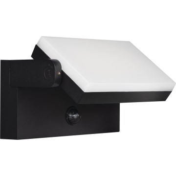 LED-ulkoseinävalaisin liiketunnistimella ja hämäräkytkimellä XERTO LED/20W/230V 3000/4000/6500K IP44 musta